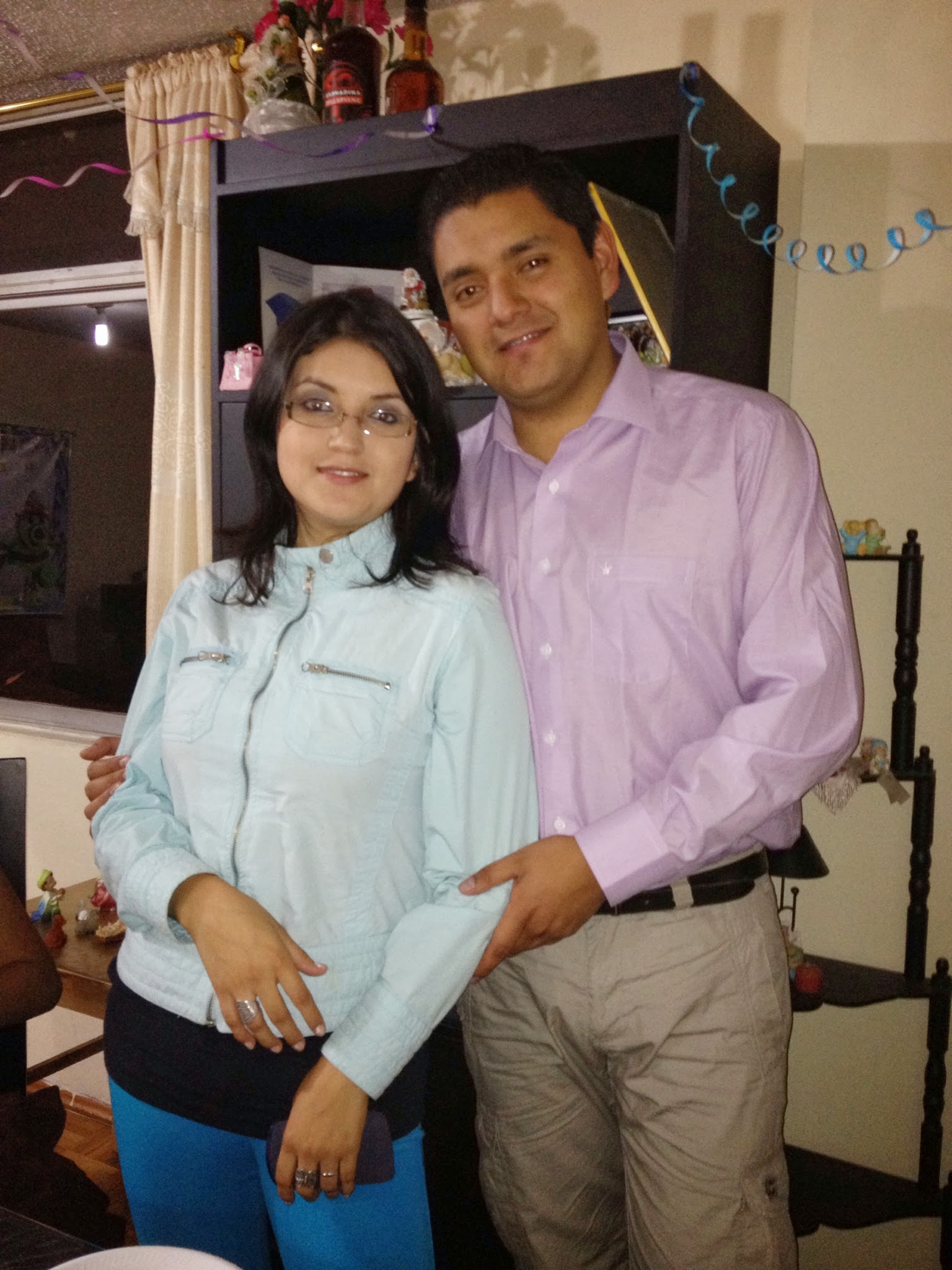 Jess y Mauricio en una celebración