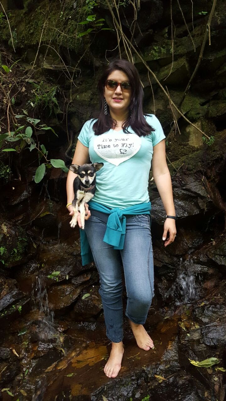 Jess disfrutando la naturaleza